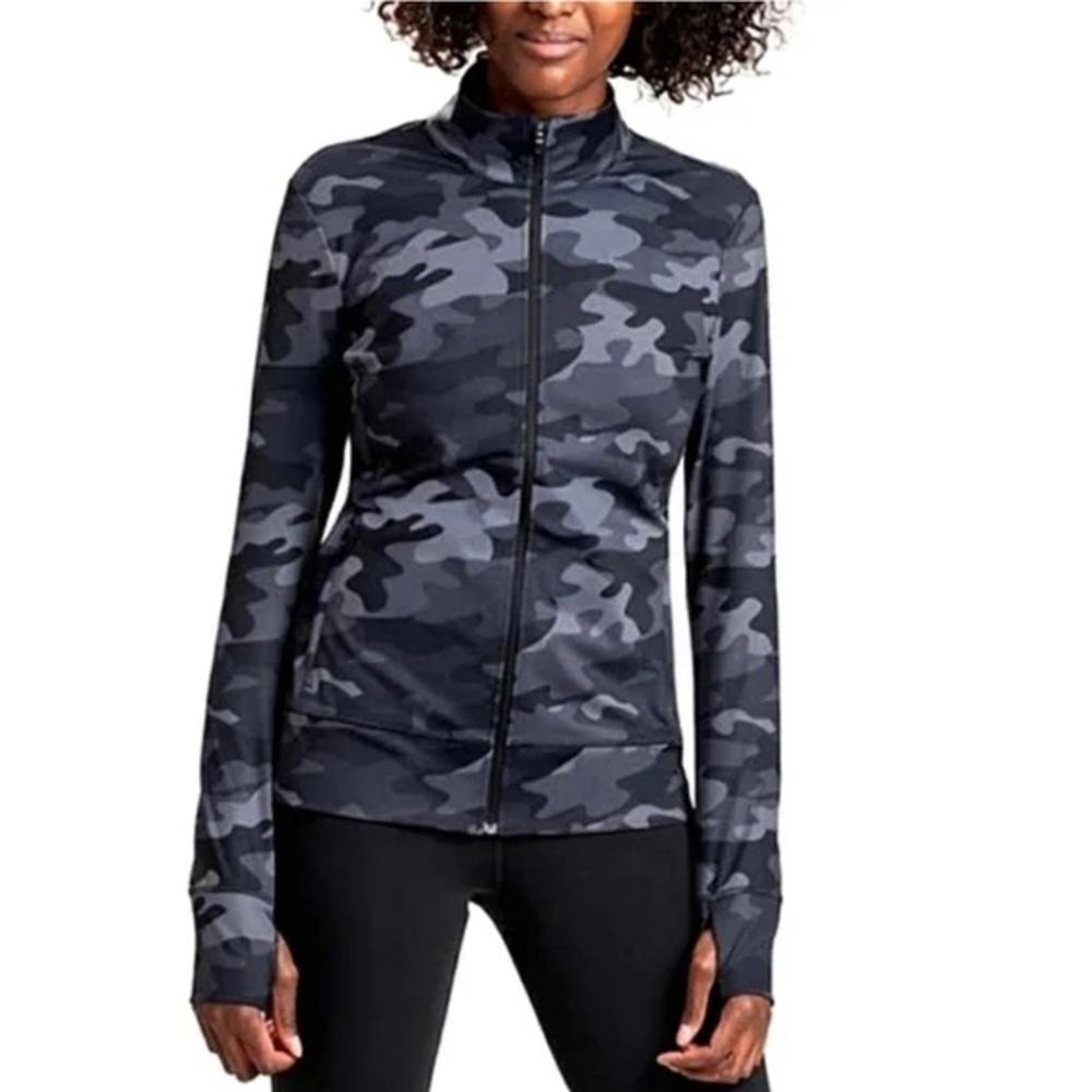 Lole Women's Grey Camouflage Active Jacket